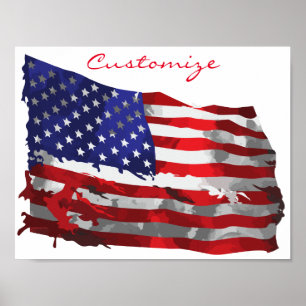 Poster Drapeau vintage américain Thunder_Cove