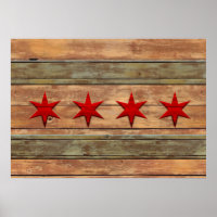 Drapeau vintage de Chicago