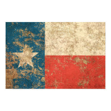 Drapeau Vintage Texas d'âge rugueux
