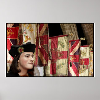 Poster Drapeaux Richard III et Heraldry