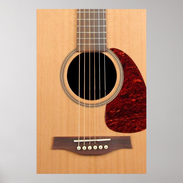 Poster Dreadnoud Acoustique 6 cordes Guitare (Devant)
