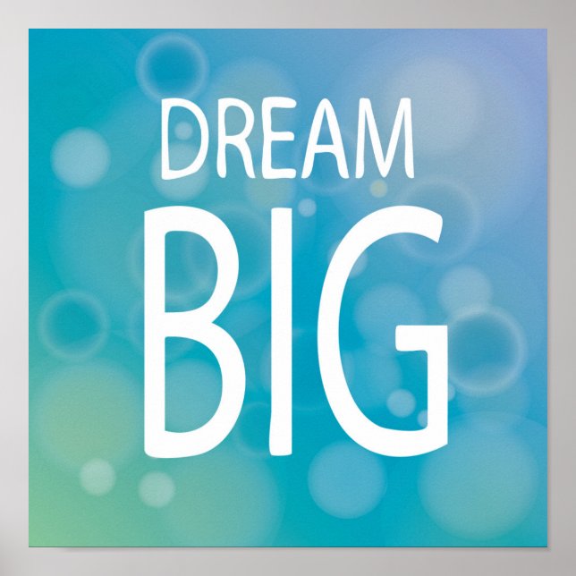 Poster Dream Big (Devant)