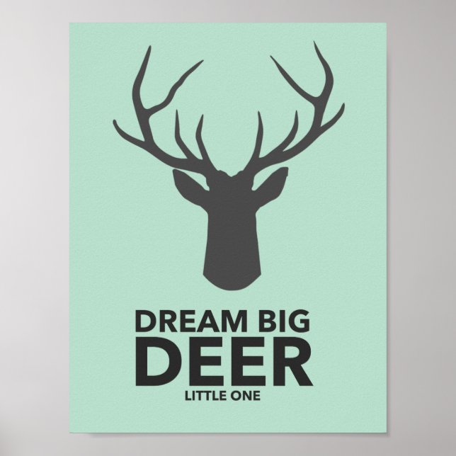 Poster Dream Big Deer Little One (Devant)