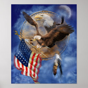 Poster Dream Catcher - Freedom Eagle Art Poster/Imprimer