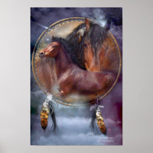 Poster Dream Catcher Series - Spirit Horses Poster/Imprim