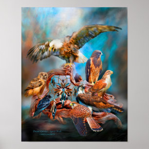 Poster Dream Catcher_Spirit Birds Art Poster/Imprimer