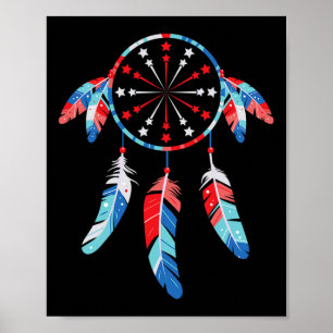 Poster Dream Catcher Wind Chimes 4 juillet