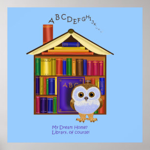 Poster Dream Home - Bibliothèque !