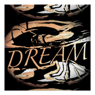 Poster "Dream" Light Rose Blanc Inspirationnel Abstrait
