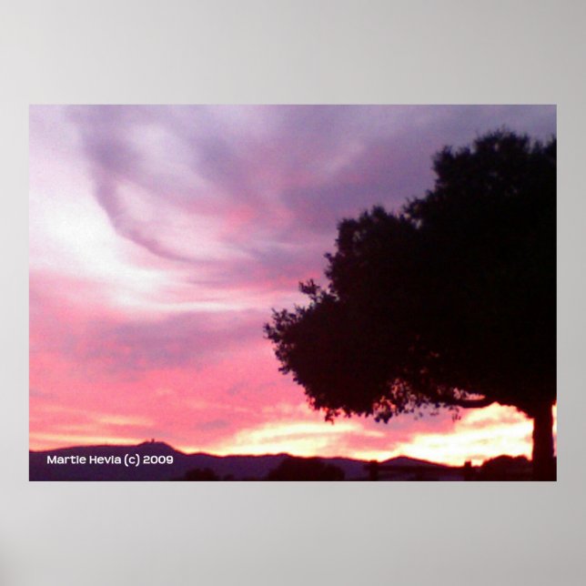 Poster Dream Sunset Tree (Devant)