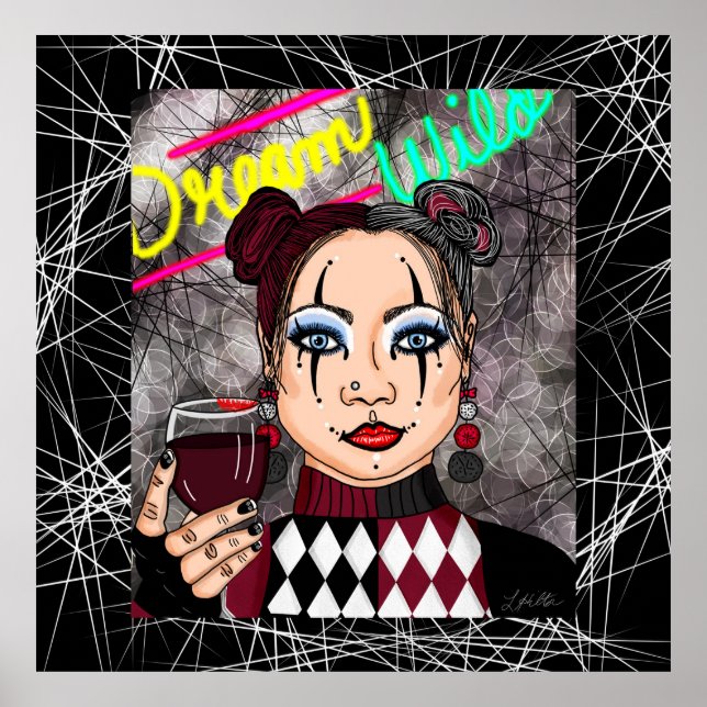 Poster Dream Wild Goth Girl (Devant)