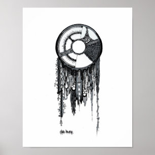 Poster Dreamcatcher - arrière - plan blanc