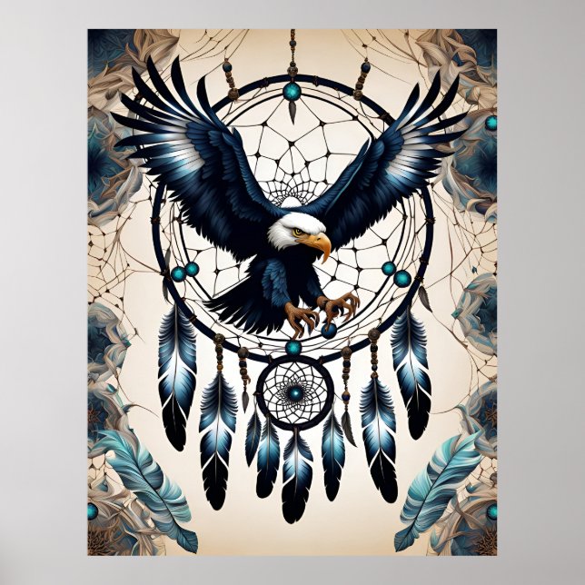 Poster Dreamcatcher Native American (Devant)