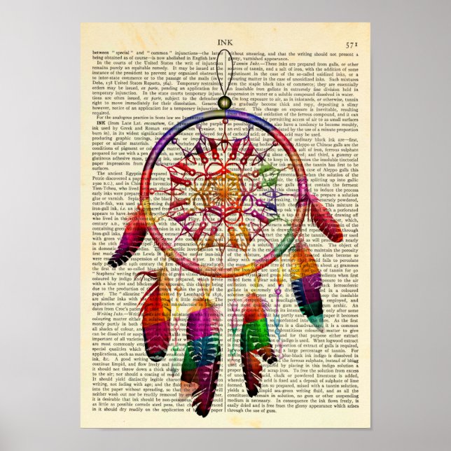 Poster Dreamcatcher Native American Spirituel (Devant)