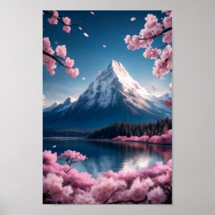 Poster Dreamlike Serenity and Springtime Imaginaire