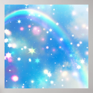 Poster Dreamly Sparkle Rainbow Unicorn Sky