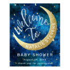 Dreams Come True Moon Stars Baby shower Bienvenue