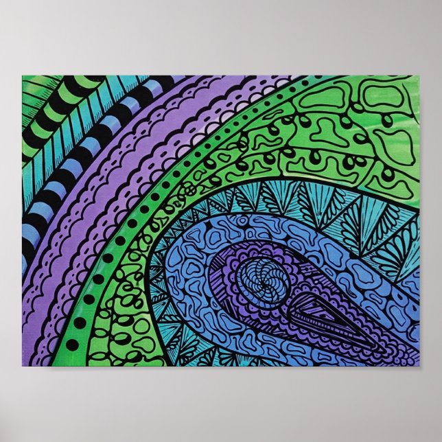 Poster Dreams in Blue (Devant)