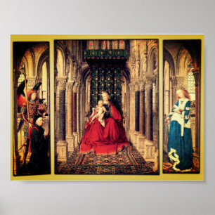 Poster Dresden Triptych (par Jan van Eyck, 1437)