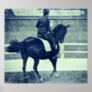 Poster Dressage Grunge