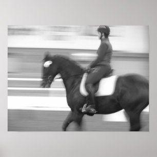 Poster Dressage mouvement Abstrait