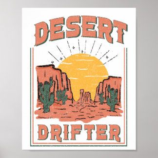 Poster Drifter du désert occidental