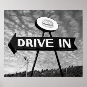Poster Drive In Burgers