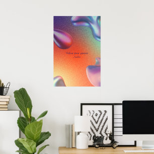 Poster Droit d'attraction Inspirational Aura Citation