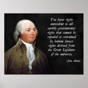 Poster Droit naturel de John Adams