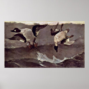 Poster Droite et Gauche par Winslow Homer