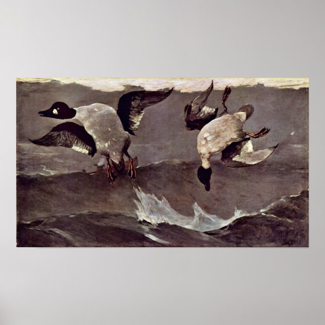 Poster Droite et Gauche par Winslow Homer (Devant)