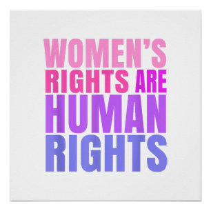 Poster Droits des femmes Droits de l'homme