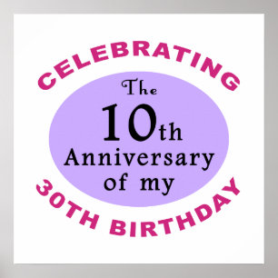 Poster Drôle 40e anniversaire Gag Dons