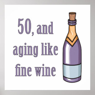 Poster Drôle 50e anniversaire Idées cadeaux