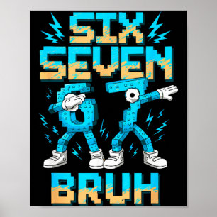 Poster Drôle 67 Dab Six Sept Burh Noël 6 7 Dabbing