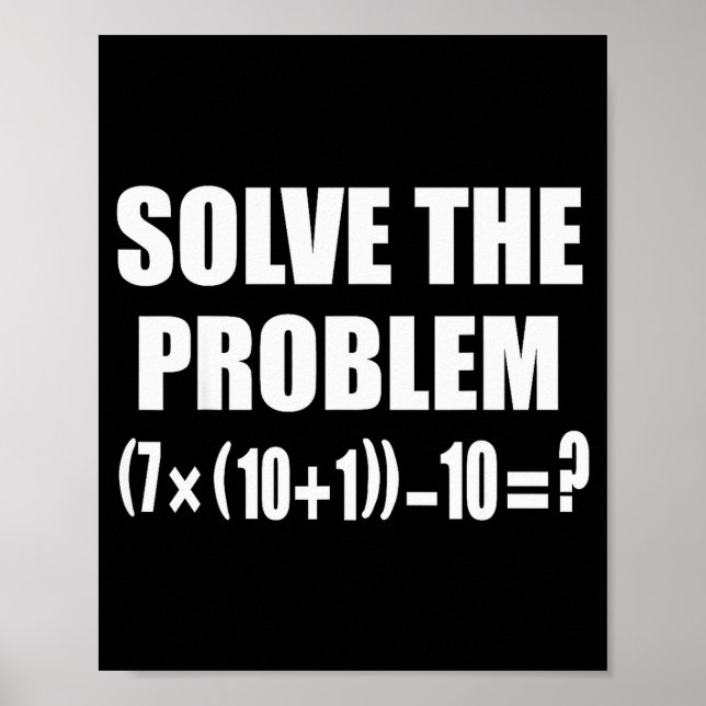 Poster Drôle 67 Meme Pemdas Prof de Math Élémentaire Cerv (Devant)
