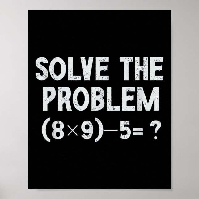 Poster Drôle 67 Meme Pemdas Prof de Mathématiques Élément (Devant)
