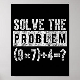 Poster Drôle 67 Meme Pemdas Prof de Mathématiques Élément