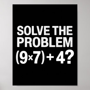 Poster Drôle 67 Mème Pemdas Prof de maths Brainrot Élémen