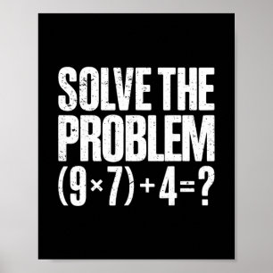 Poster Drôle 67 Mème Pemdas Prof de maths Brainrot Élémen