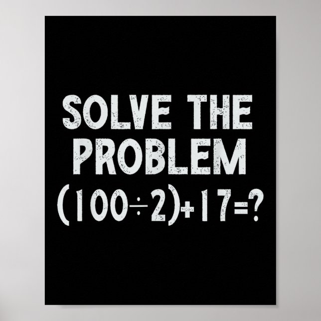 Poster Drôle 67 Mème Pemdas Prof de maths élémentaire Cer (Devant)