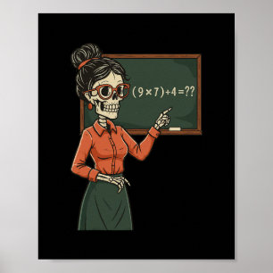 Poster Drôle 67 Mème Pemdas Prof de Maths Élémentaire Cer