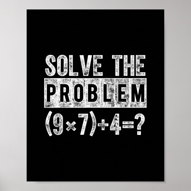 Poster Drôle 67 Mème Pemdas Prof de maths élémentaire Cer (Devant)