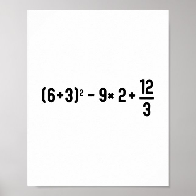Poster Drôle 67 Meme Pemdas Prof de Maths Élémentaire Cer (Devant)
