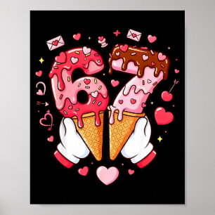 Poster Drôle 67 Mème Six Sept Glace Couples Correspondant
