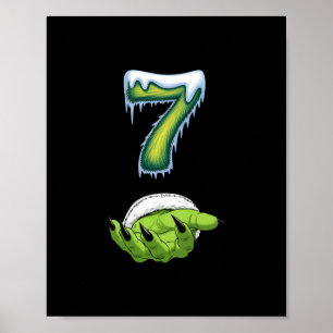 Poster Drôle 67 Mème Six Sept Monstre Épouvantable Mains