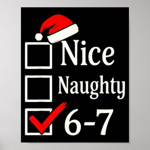 Poster Drôle 6-7 Mème Sympa Coquin 67 Noël Cerveau Pourri