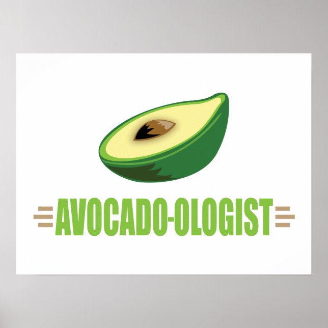 Poster Drôle Avocado (Devant)