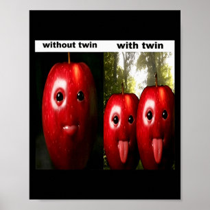 Poster Drôle Bête Ai Génération Z Mème Brainrot Humour Ju