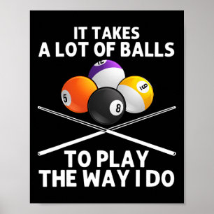 Poster Drôle Billard Art Pour Hommes Garçons Billiard Lov